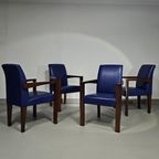 4 X Hugues Chevalier Conference Ying Bridge Chair / Leather thumbnail 2