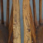 Leuke En Tijdloze Set Van 4 Antieke Engelse Windsor Stickback Chairs Uit De 19e thumbnail 13