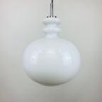 Large White Glass Pendant Light Xl By Peill And Putzler thumbnail 3