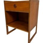 Vintage Arne Wahl Iversen Bijzettafel Nachtkastje 60's Teak thumbnail 17