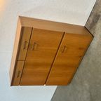 Vintage Schoenenkast, Licht Hout, 1970's Duitsland thumbnail 4