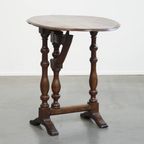 Waanzinnige En Unieke Vroeg 17e -eeuwse Antieke Klaptafel/bijzettafel Met Een Prachtig Patina thumbnail 6