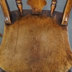 Set Van 2 Antieke Eetkamerstoelen Uit Midden 19e Eeuw thumbnail 7