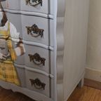 Grijze Ladekast “Koe”, Brocante thumbnail 3