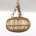 Mid Century Rotan Hanglamp, Lampenkap - Franco Albini thumbnail 8