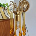 Vintage Teardrop Wandlamp Lamp Wandlampje Amber thumbnail 12