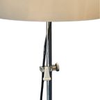 Gepo - Floor Lamp - Space Age - Mushroom Lamp - White Acrylic Shade And Chromed Base thumbnail 9