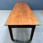 Grote Grenenhouten Kloostertafel Met Lades thumbnail 19