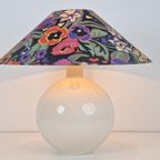 Vintage Keramiek Sphere Tafellamp Bol Wit ‘70 Mid Century thumbnail 10