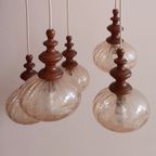 Vintage Teakhouten Cascade Lamp thumbnail 7