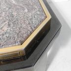 Fedam Salontafel , Hollywood Regency, Marmer In Stalen Frame thumbnail 14