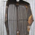 Antieke Radiator Grille Van Oldtimer Rover thumbnail 5