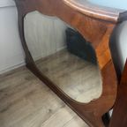 Antieke Grote Spiegel Met Inlegwerk thumbnail 5