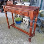 Klassieke Engelse Sidetable, Wandtafel, Console thumbnail 3