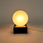 Mid Century - Tafellamp - Kubus Lamp - Bol Lamp - Glas - Metaal - Space Age - Post Modern - 80'S thumbnail 5