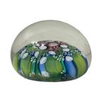Handmade - Millefiori - Presse Papier / Paperweight- Floral Decor - Marked At Bottom thumbnail 2
