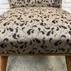 Midcentury, Houten Fauteuil Met Armleuningen, Losse Kussens thumbnail 6