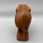 Houtsnijwerk Teak Olifant Op Sokkel thumbnail 4