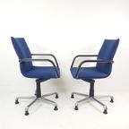 2 Artifort Bureaustoelen Blauw | Blauwe Bureaustoel Setprijs thumbnail 2