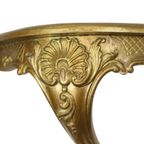 Vergulde Rococo Stijl Spiegel Met Console Acanthus Frankrijk thumbnail 4