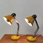 Mid Century Yellow Desk/Wall/Bedstand Lamp, Set Of 2 thumbnail 2