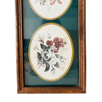 Vintage Ingelijste Prent Met Drie Bloemen Tafereeltjes Schilderij thumbnail 6