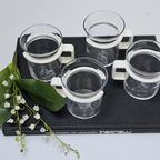 Vintage Theeglazen Bodum Denemarken Wit (Set Van Vier) thumbnail 4