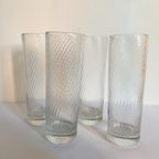 4X Longdrinkglas Met Swirl Patroon thumbnail 5