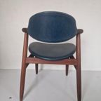 Vintage Teak Koe Hoorn Cow Horn Tijsseling Eetkamer Stoel thumbnail 6