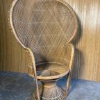 Vintage Rattan Peacock Chair 'Emmanuelle' thumbnail 10