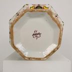 Makkum Tichelaar Lidded Pot, Hand-painted Porcelain – Dutch thumbnail 6