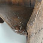 Antique Westcountry Pine High Back Settle 1800S thumbnail 6