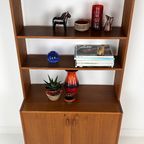 Scandinavisch Vintage Teak Fineren Boekenkast Olne thumbnail 11