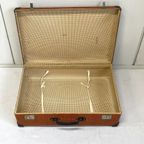 Roestbruine Koffer Vintage Brocante Opberger thumbnail 6