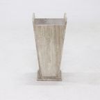 Italian Modern Travertine Umbrella Stand 1970S thumbnail 3