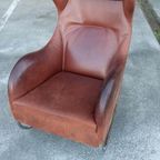 'Joly' Design Leren Fauteuil, Wittmann. Cognac thumbnail 10