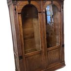 Demontabele Antiek Eiken Kast Met 3 Verstelbare Planken, 199 Cm Hoog thumbnail 9