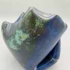 Vintage Gevouwen Vaas Indigo thumbnail 9