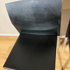 4X Leolux Myto Eetkamerstoelen - Zwart - Kunststof - Design thumbnail 9