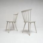 Set Witte Vintage Spijltjesstoelen, 1970’S thumbnail 2