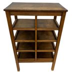 Art Deco Wandkast Vakkenkast Jaren 30 Eiken Open Kast thumbnail 12