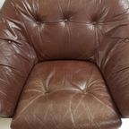 Vintage Deense Leren Fauteuils | Stoel Leer | Danish Leather thumbnail 12