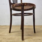 Antieke Art Nouveau Weense Jakob En Josef Kohn Stoel (thonet Stijl) Antique Webbing Chair thumbnail 14