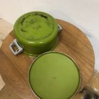 Vintage Groene Emaille Braadpan thumbnail 4