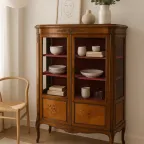 Antieke Franse Louis Xv-stijl Vitrinekast thumbnail 3