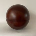 Vintage Houten Bakjes. Houten Bollen. Baboushka Bollen. Houten Decoratie Ballen thumbnail 2