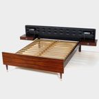 Vintage Tweepersoons Bed Met Zwevende Nachtkastjes En Verlichting, 1960s thumbnail 7