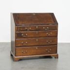 Tijdloze En Charmante Antieke Engelse Eikenhouten Secretaire/ Ladekast Met Een Mooi Interieur thumbnail 3