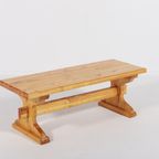 Small Solid Pine Bench-coffee Table From 1980’s, Sweden thumbnail 2