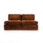 2X Vintage Fauteuil / Modulaire Bank thumbnail 6